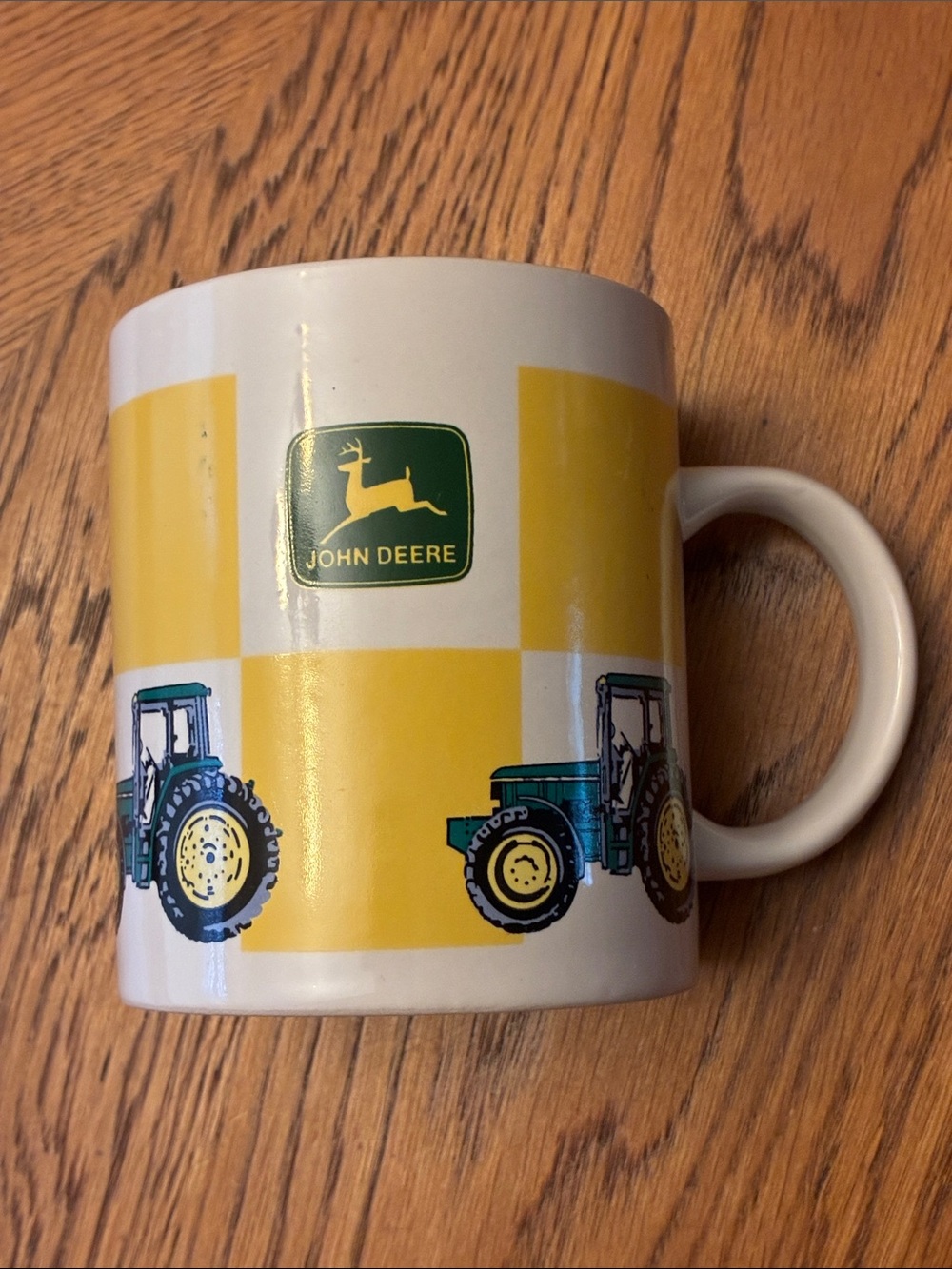 John Deere Green & Yellow Tractor Ceramic Mug